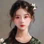 用户海棠依旧头像，青年女性活泼形象，精品二区新锐内容的忠实粉丝