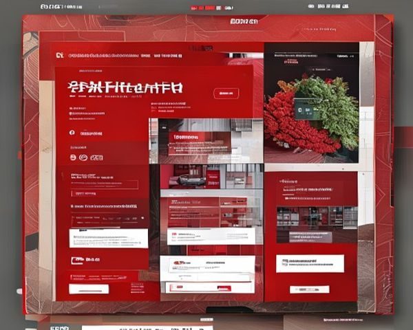精品一区二区平台内容展示界面，砖红孟菲斯风格设计，展现高品质精品内容精选汇聚的视觉效果，色彩活泼专业感强